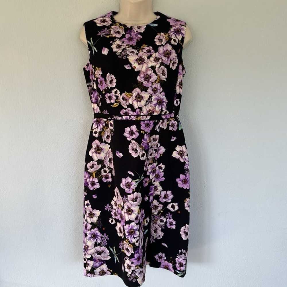 Giambattista Valli purple floral ladybug silk sle… - image 2