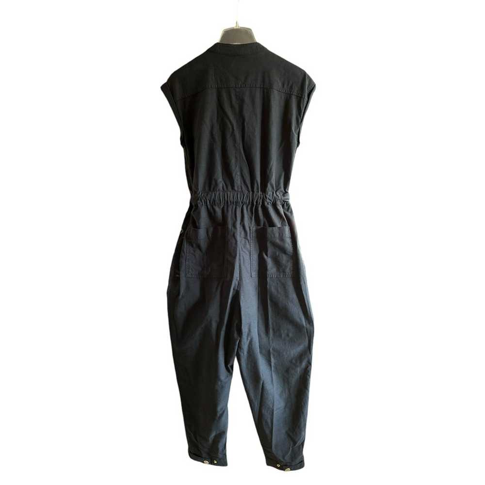 Anthropologie Black & Gold Utility Jumpsuit, Belt… - image 6