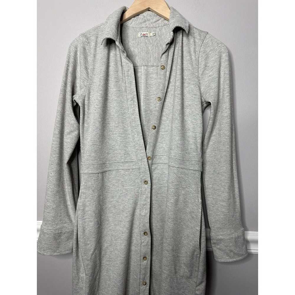 Faherty Legend Long Dress Sweater Jacket Size Sma… - image 9