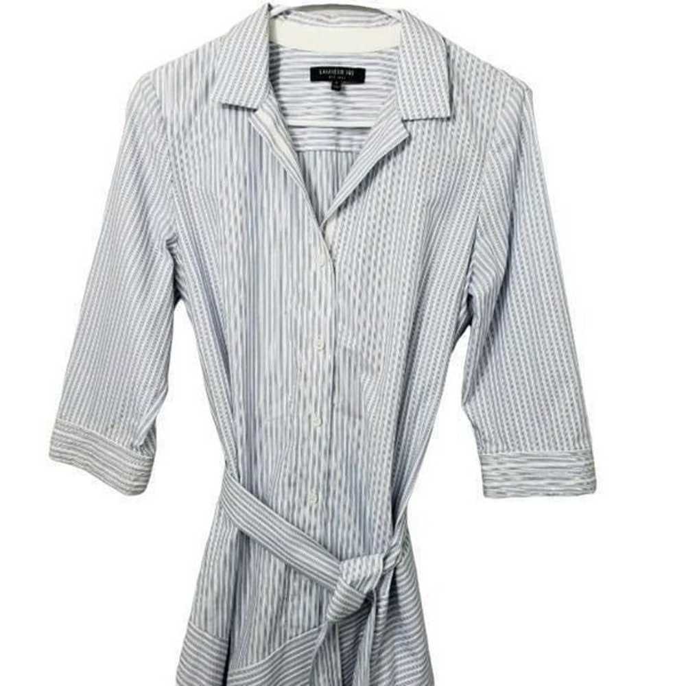 Lafayette 148 Casimir Shirt Dress Hankerchief Hem - image 3