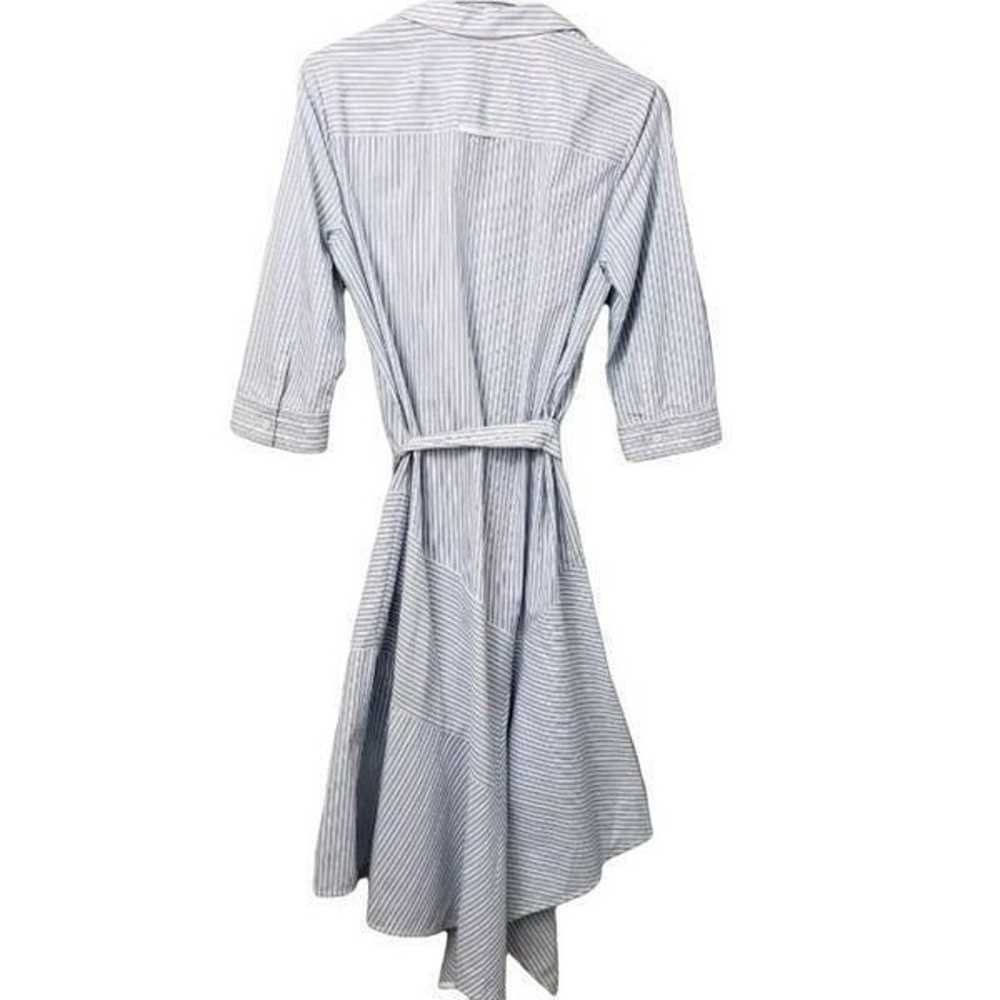 Lafayette 148 Casimir Shirt Dress Hankerchief Hem - image 5