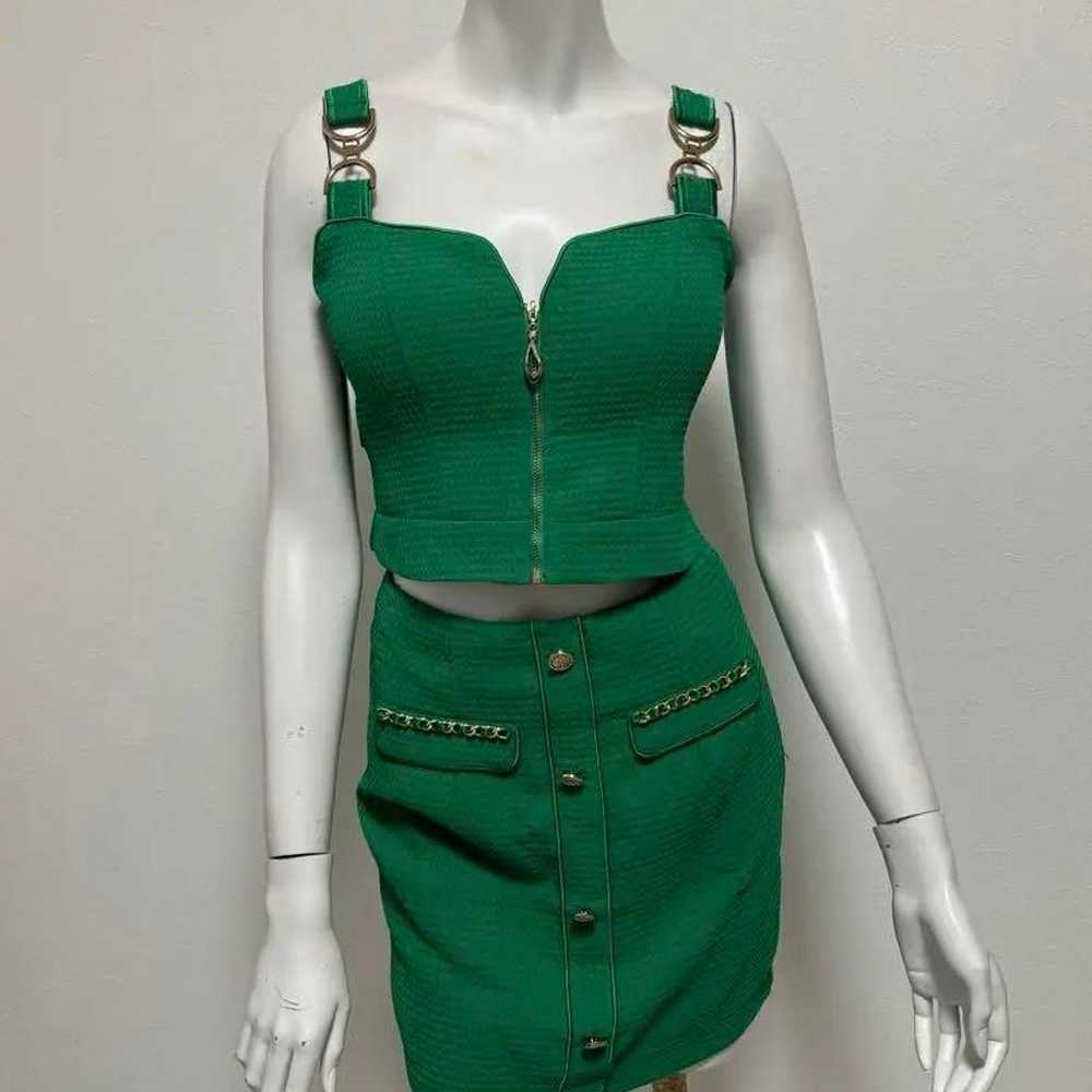 an green setup mini dress - image 1