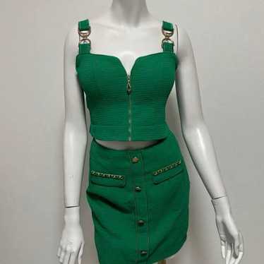 an green setup mini dress - image 1