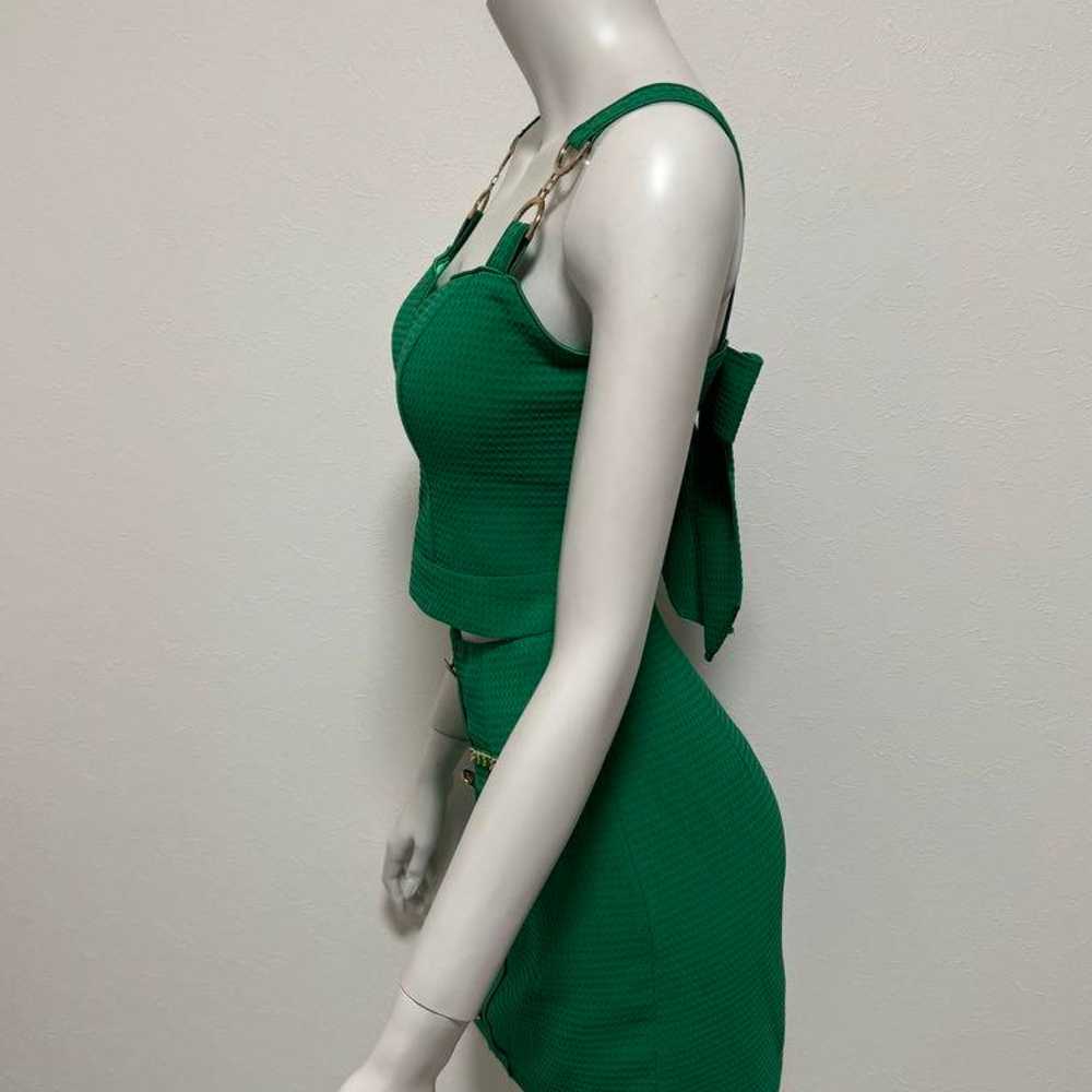 an green setup mini dress - image 4