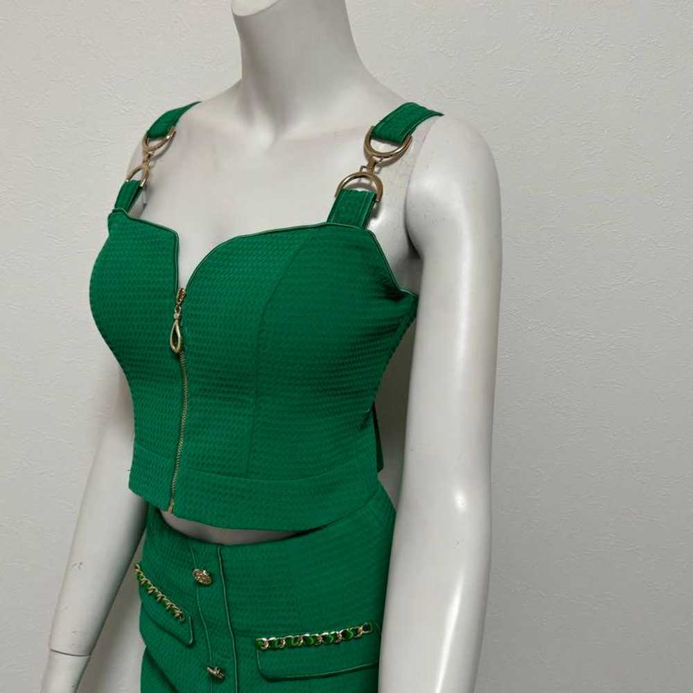 an green setup mini dress - image 5