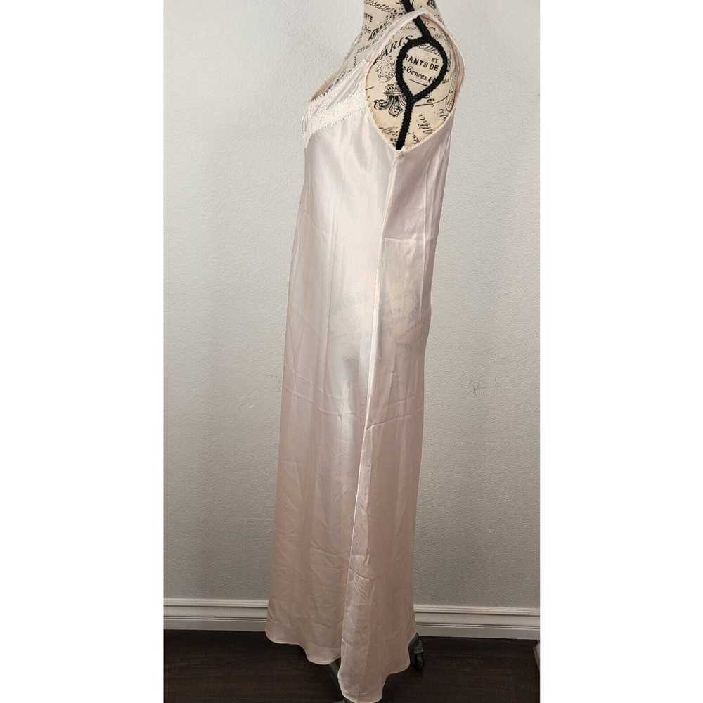 Oscar De La Renta Satin Slip Maxi Dress S Vintage… - image 5