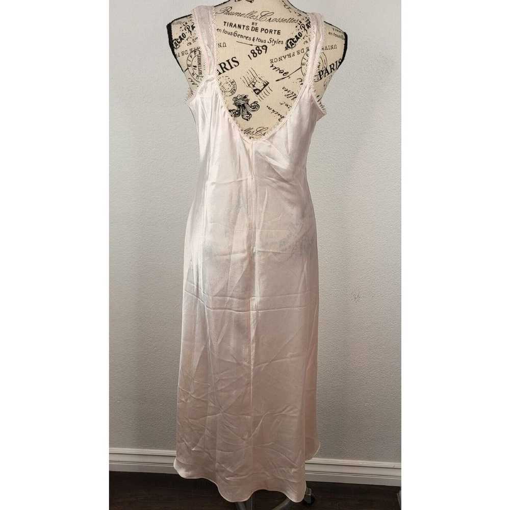 Oscar De La Renta Satin Slip Maxi Dress S Vintage… - image 7