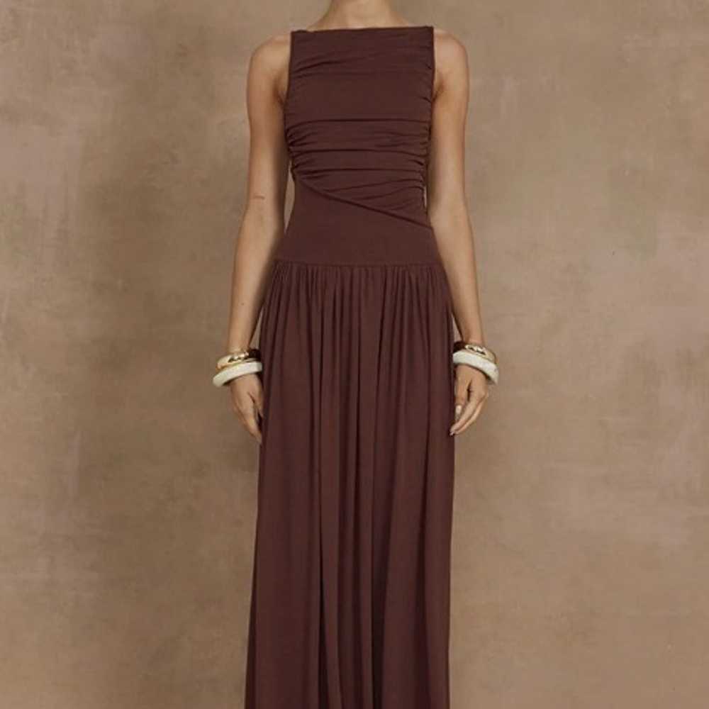 Runaway The Label Nalla Maxi Dress Brown - image 1