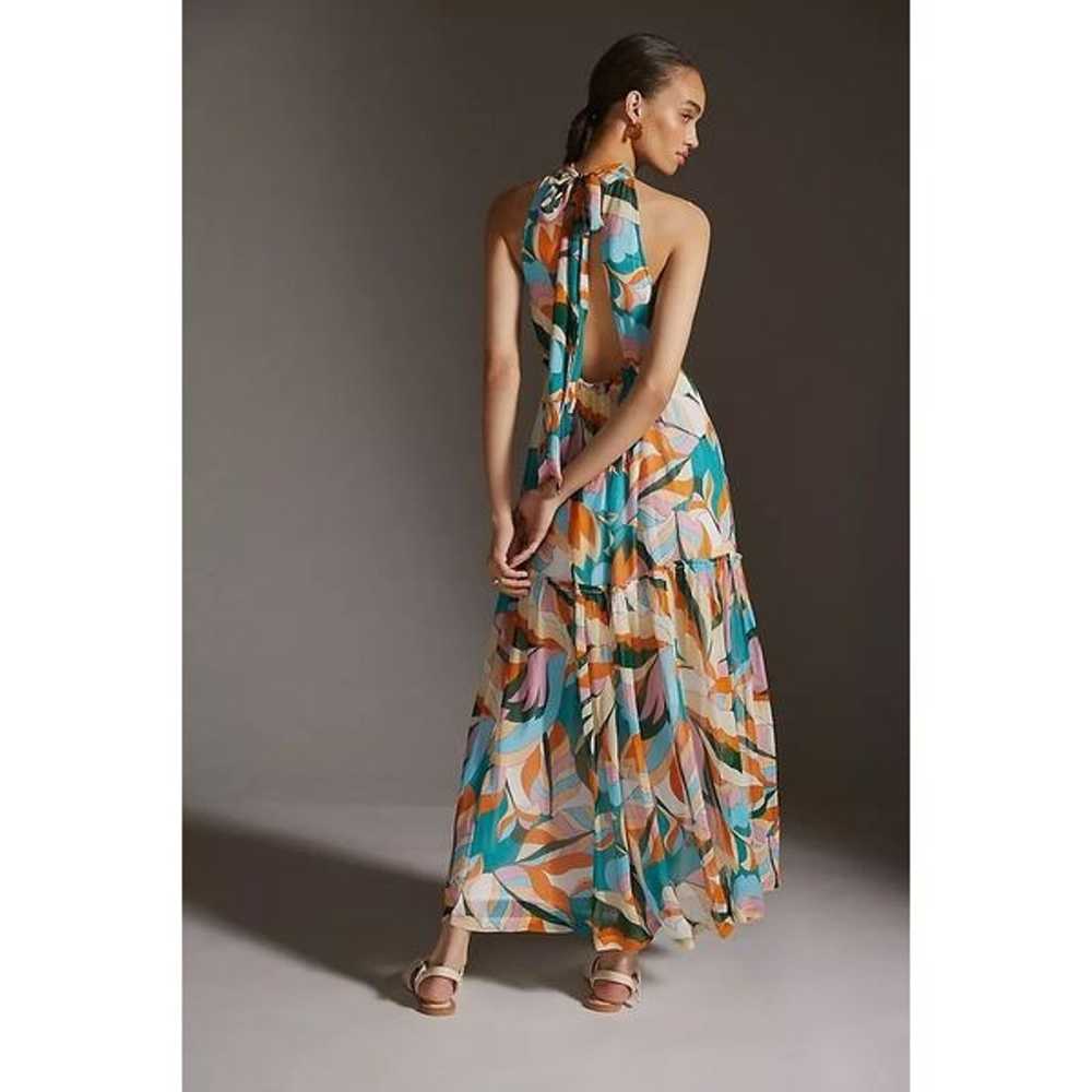 Anthropologie Maeve Keyhole Halter Maxi Dress Siz… - image 4