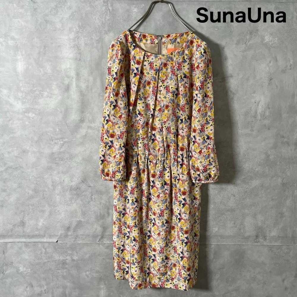 sunauna Sunauna Flower Pattern One-piece Dress Ma… - image 1