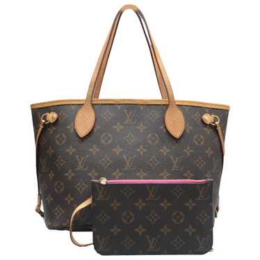 Louis Vuitton Neverfull leather handbag