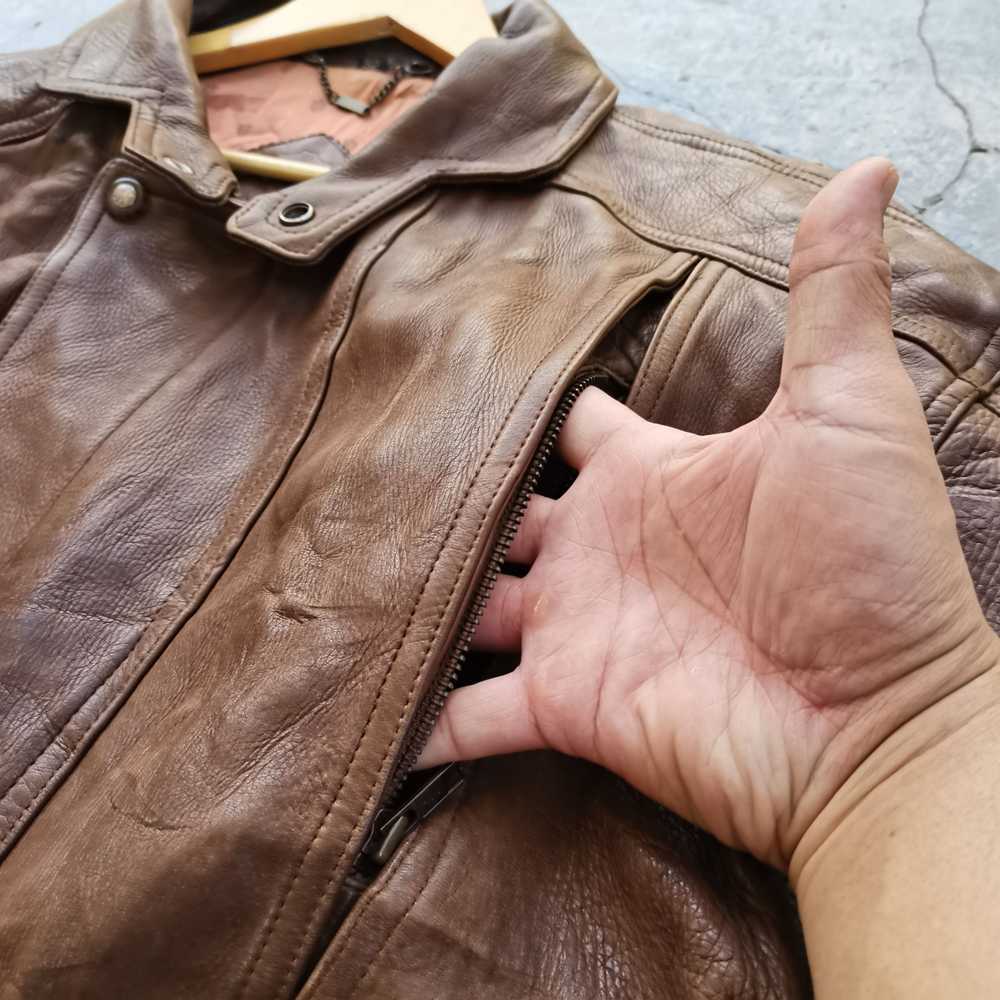 Genuine Leather × Leather Jacket × Vintage Archiv… - image 12