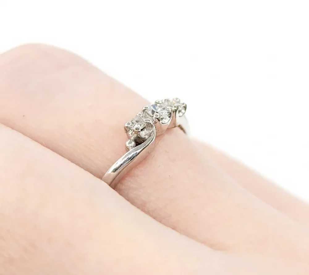 Elegant Diamond Bridal Ring in 14k White Gold - image 11