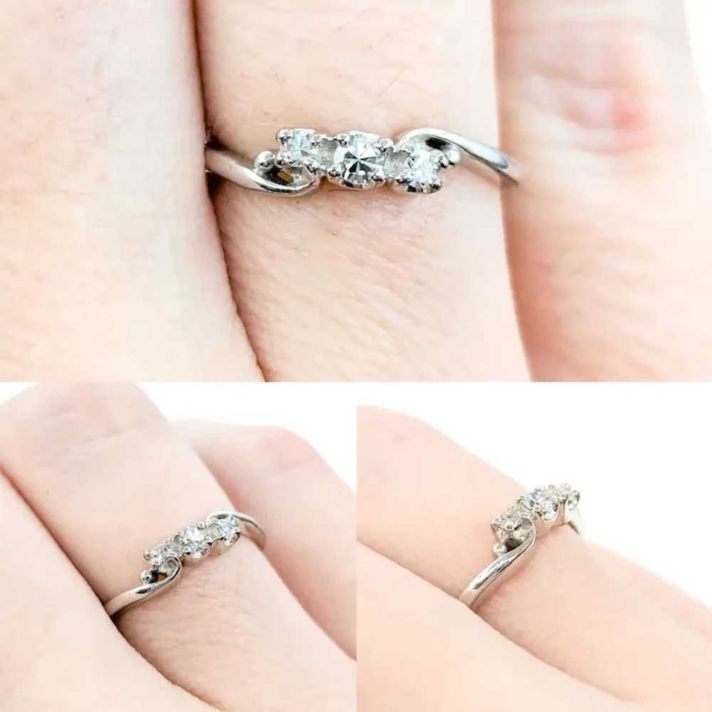 Elegant Diamond Bridal Ring in 14k White Gold - image 2