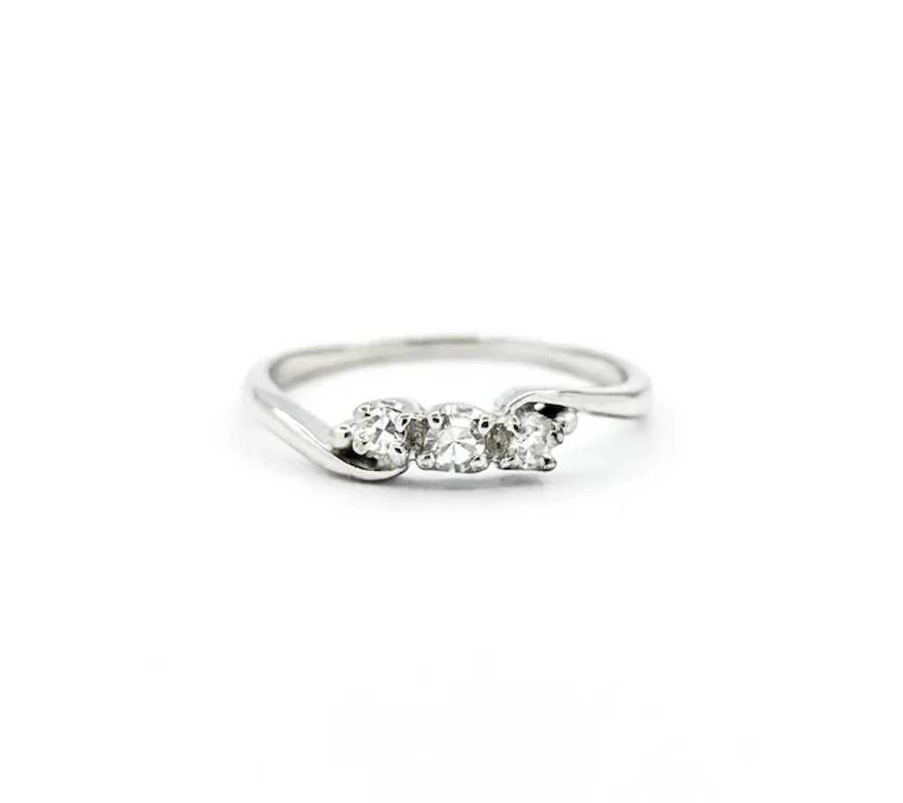 Elegant Diamond Bridal Ring in 14k White Gold - image 3