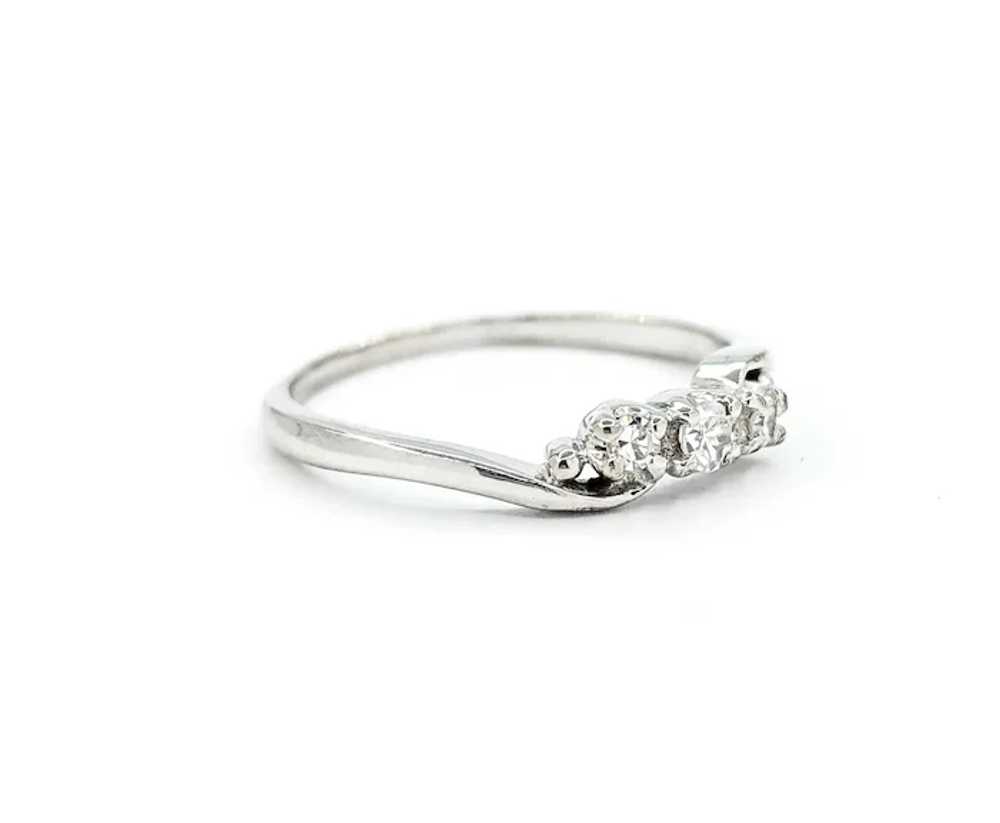 Elegant Diamond Bridal Ring in 14k White Gold - image 6