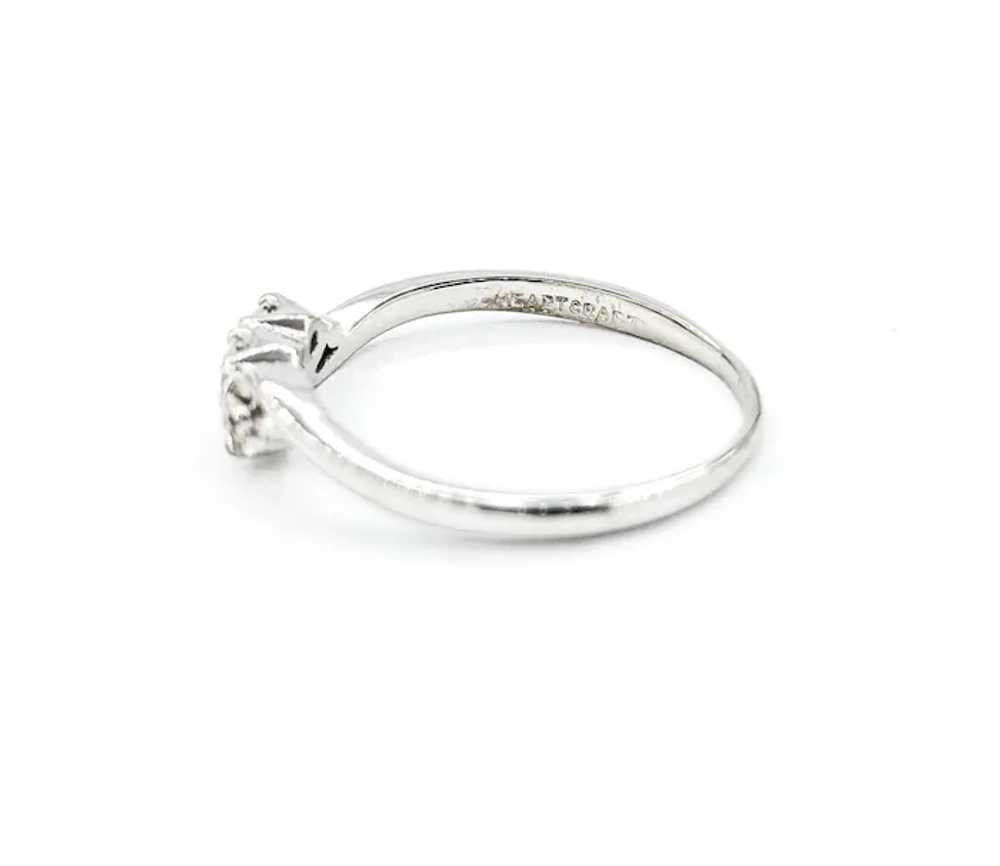 Elegant Diamond Bridal Ring in 14k White Gold - image 7