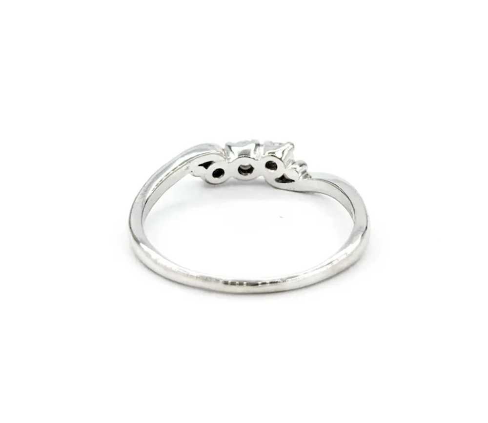 Elegant Diamond Bridal Ring in 14k White Gold - image 8