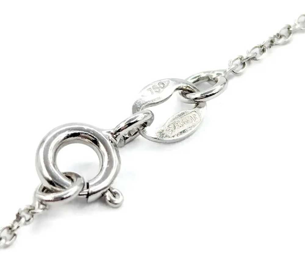 Sparkling Diamond Heart Pendant in 18k White Gold - image 10