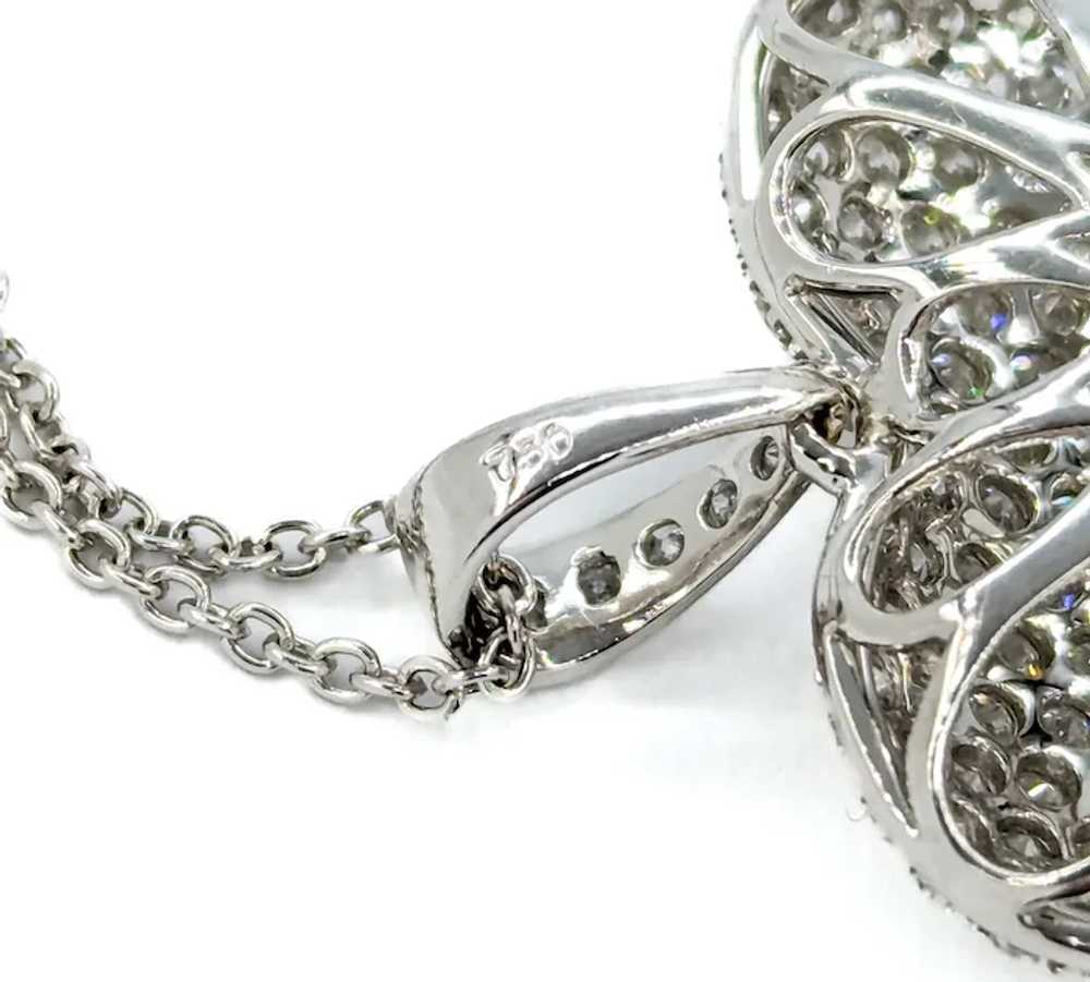 Sparkling Diamond Heart Pendant in 18k White Gold - image 12