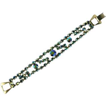 Vintage Aurora Borealis Rhinestone Bracelet