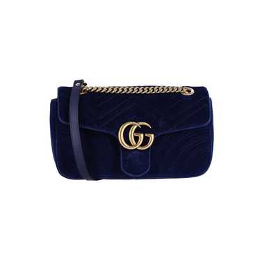 Gucci GG Marmont Chain Flap velvet handbag