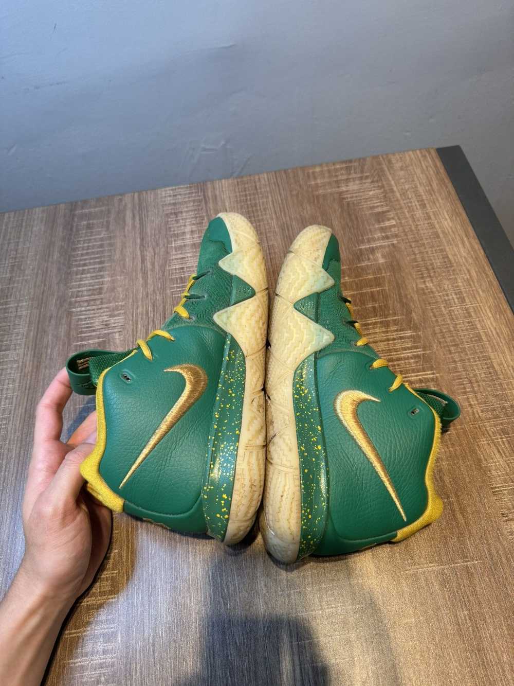 Nike Nike Kyrie 4 ID By You Green Basketball Shoe… - image 5