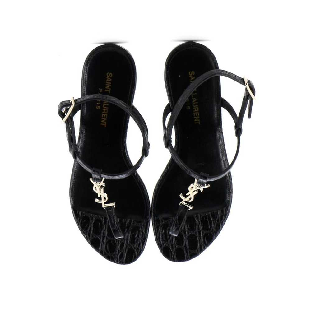 Saint Laurent Leather sandal - image 2