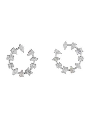 Earrings Rhodium-Plated 18K White Gold - image 1