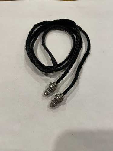 Chrome Hearts Chrome Hearts Leather Bolo Tie Braid