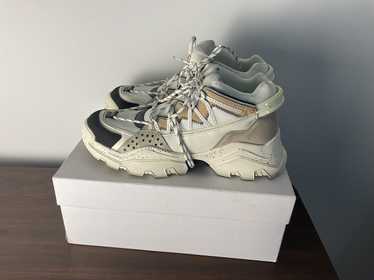 KENZO スニーカー Inka ホワイト/グレー/ブラック Kenzo Inka Chunky Low Top White Sneaker Pale Grey Men's US