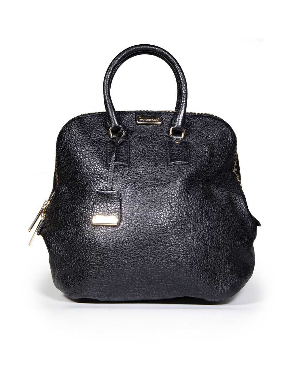 Burberry Black Leather Orchard Heritage Grained B… - image 1