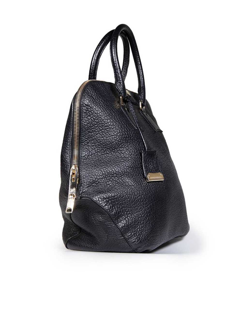 Burberry Black Leather Orchard Heritage Grained B… - image 2