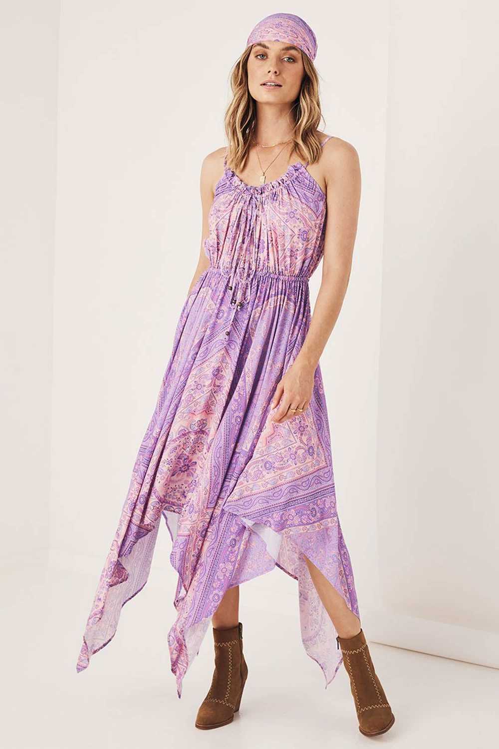 Spell USA Farrah Kerchief Sun Dress - image 1