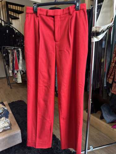 Vetements Zippered flare wool trouser