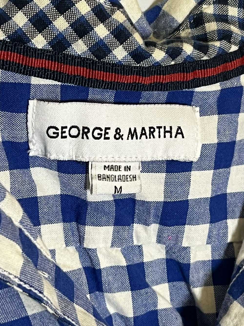 Vintage George & Martha Plaid Button Up - image 3