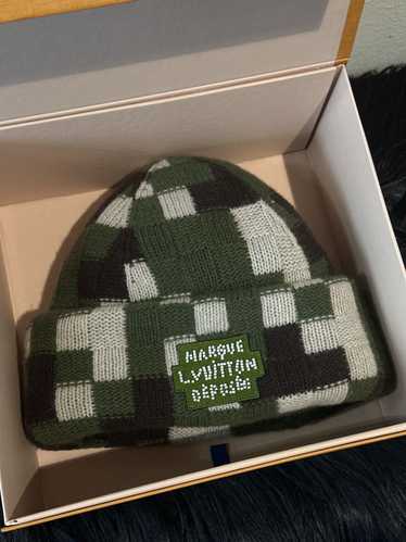 Louis Vuitton Camouflage beaded marque beanie bonn