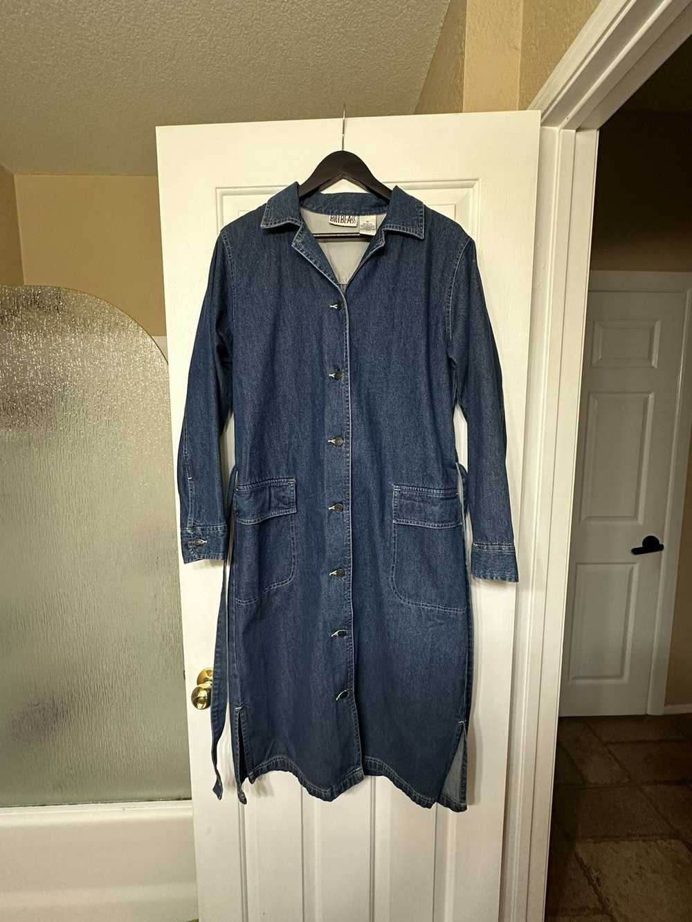 American Trench Billblass Jeans Denim Trench Coat… - image 4