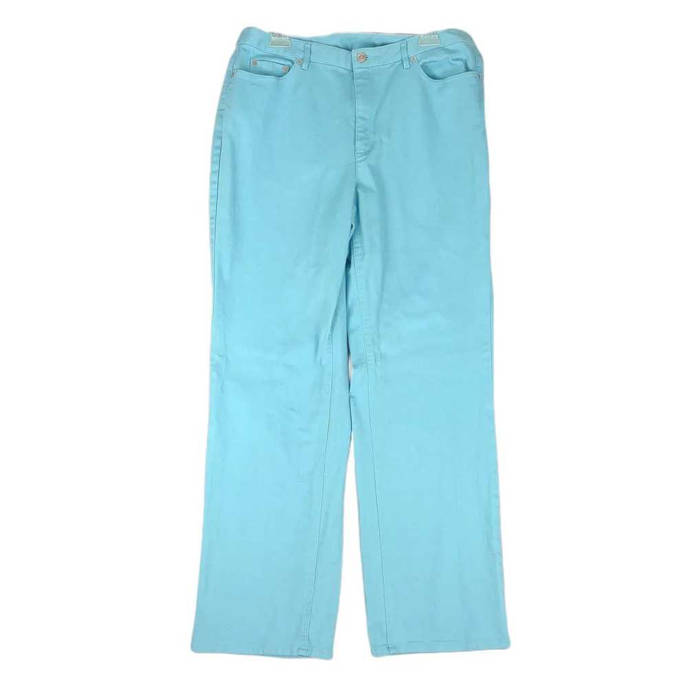 Vintage TALBOTS Women's Turquoise Stretch Denim J… - image 1