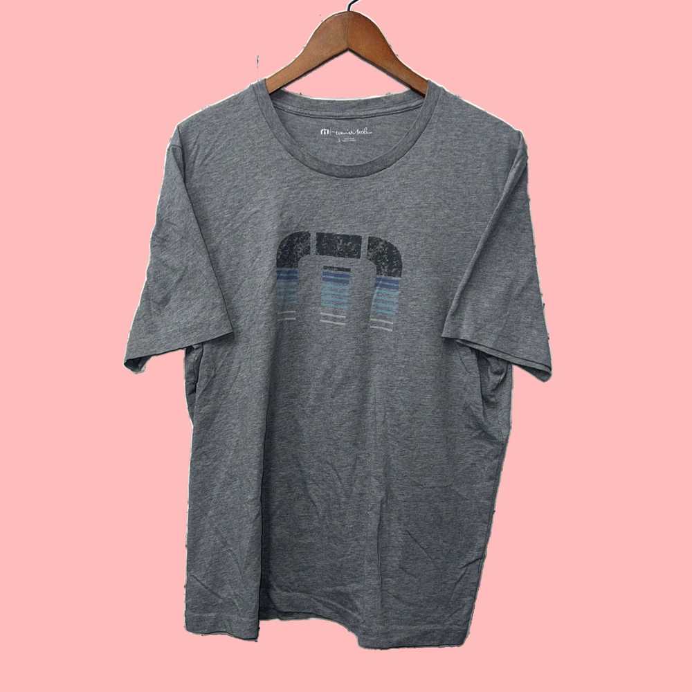 Vintage Travis Mathew Authentic Gray T Shirt Feat… - image 1