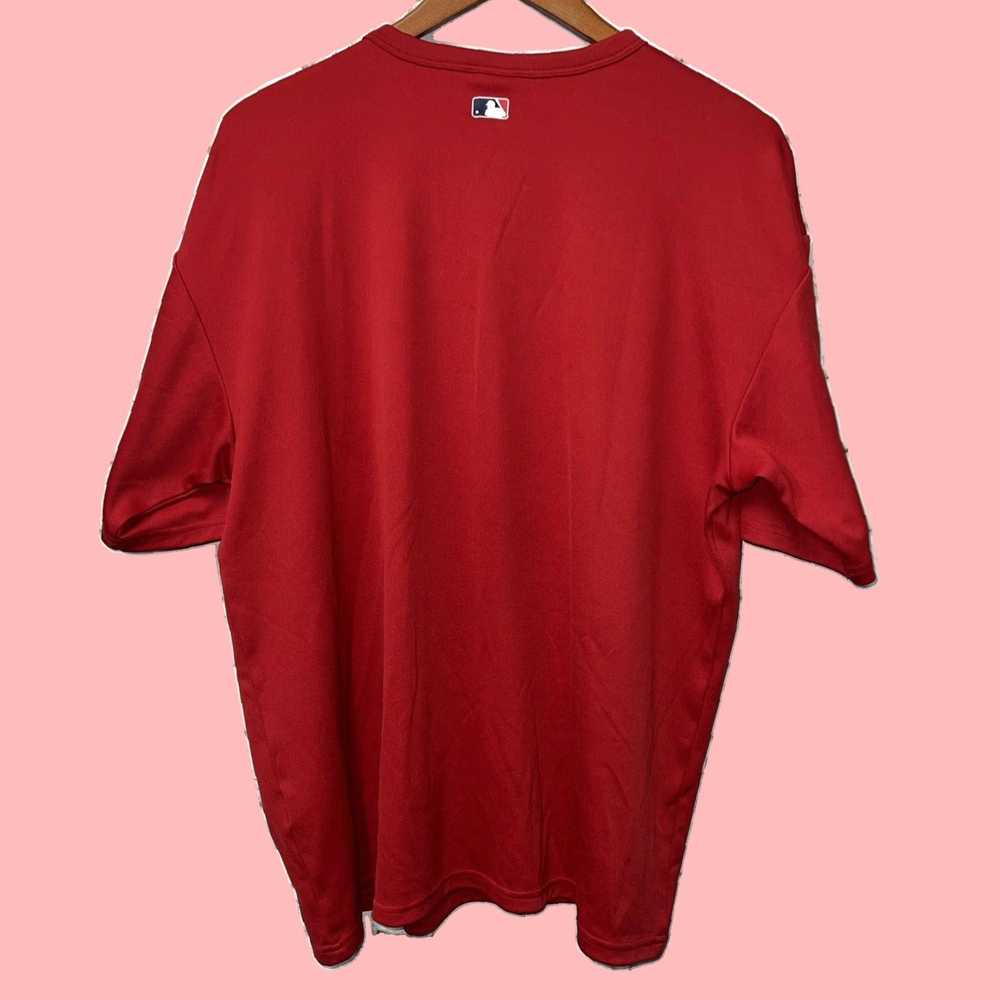 Nike Official Authentic Mens Large Red Baseball T… - image 4