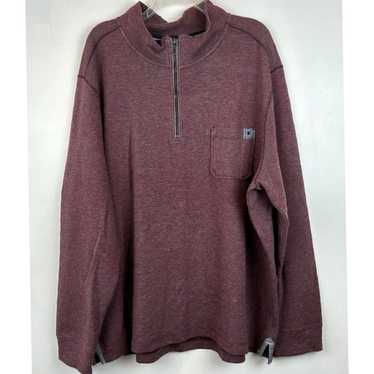 Tommy Bahama Maroon XXL Quarter Zip Pullover Shir… - image 1