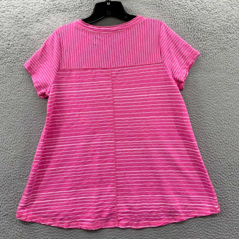 Habitat Pink White Striped Short Sleeve Medium To… - image 2