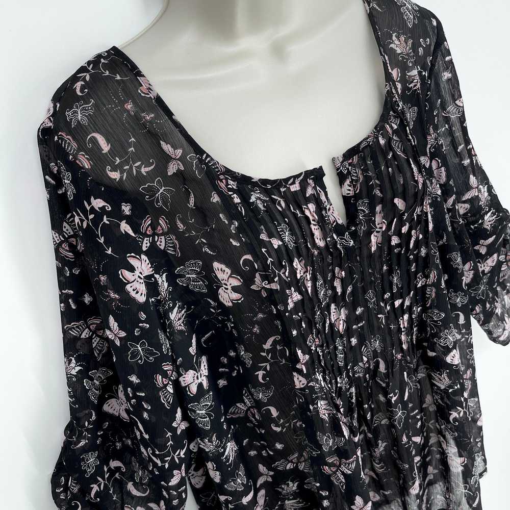 Other Torrid Sheer Butterflies Floral Tunic Top S… - image 2