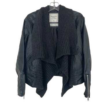 Abercrombie & Fitch Abercrombie Vegan Leather Knit