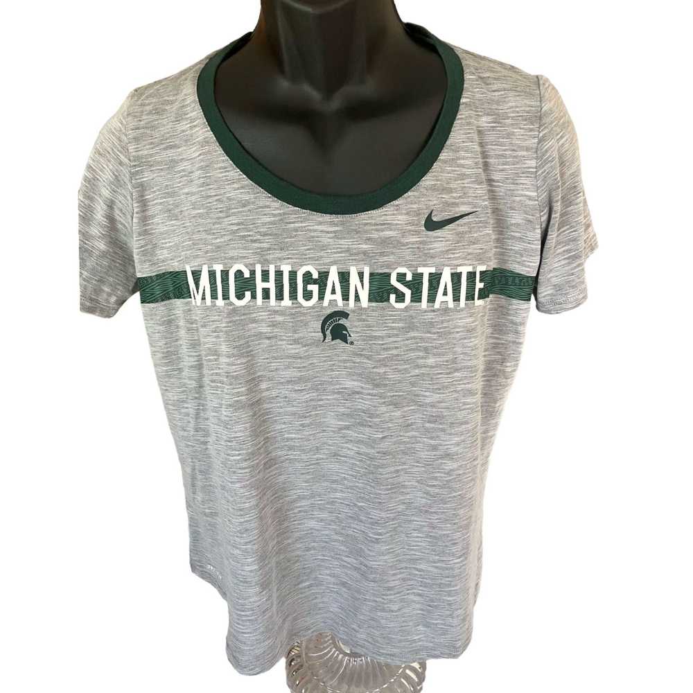 Nike Michigan State University Scoop Neck Short S… - image 1