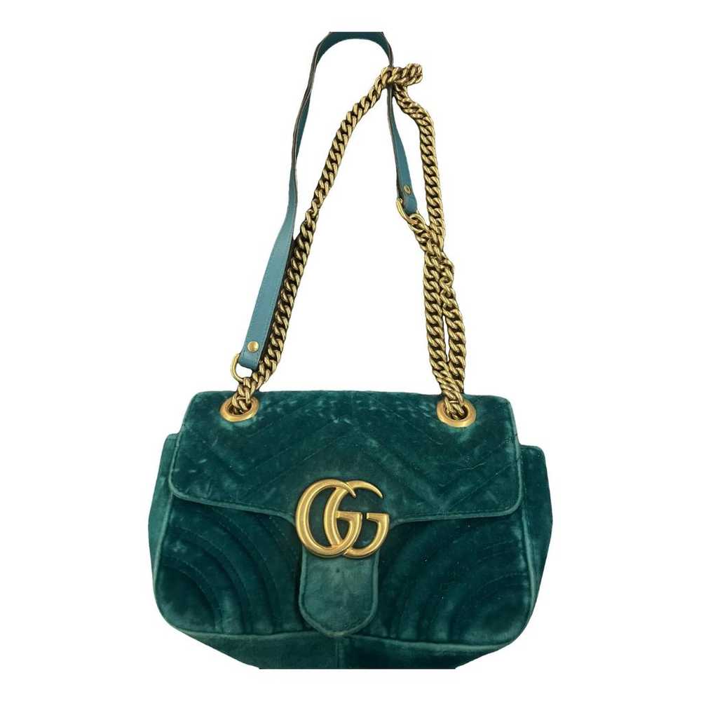 Gucci Gg Marmont velvet crossbody bag - image 1