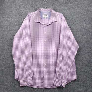 Joseph Abboud Exquisite Mens Purple Check Cotton S