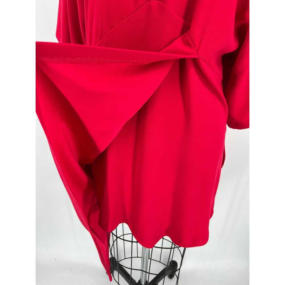 Iro IRO Ekima High Low Mini Dress Sz 36 Poppy Red… - image 4