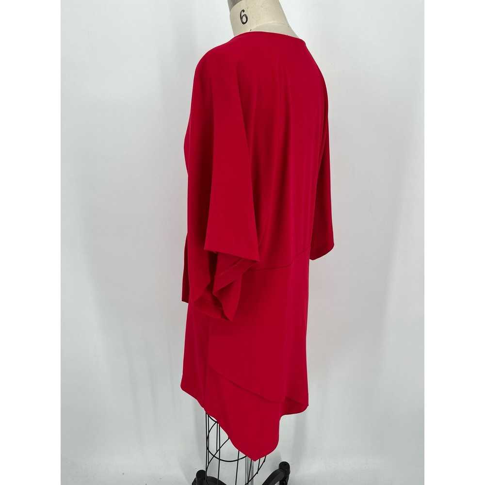 Iro IRO Ekima High Low Mini Dress Sz 36 Poppy Red… - image 5